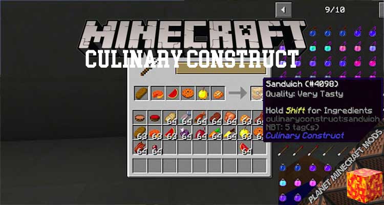 Culinary Construct Mod 1.16.5/1.15.2/1.12.2