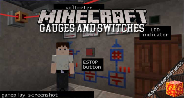 Gauges and Switches Mod 1.16.5/1.15.2/1.12.2