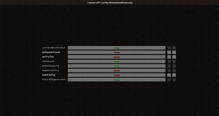 Global GameRules Mod 1.16.5/1.15.2/1.12.2