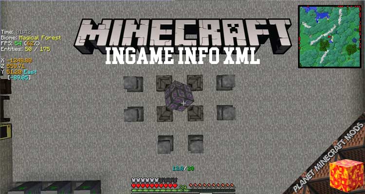 InGame Info XML Mod 1.12.2/1.10.2/1.7.10