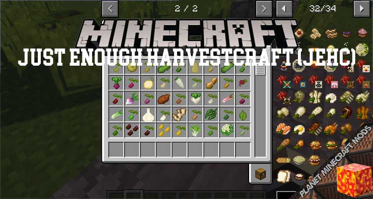 Just Enough HarvestCraft (JEHC) Mod 1.12.2/1.11.2/1.10.2