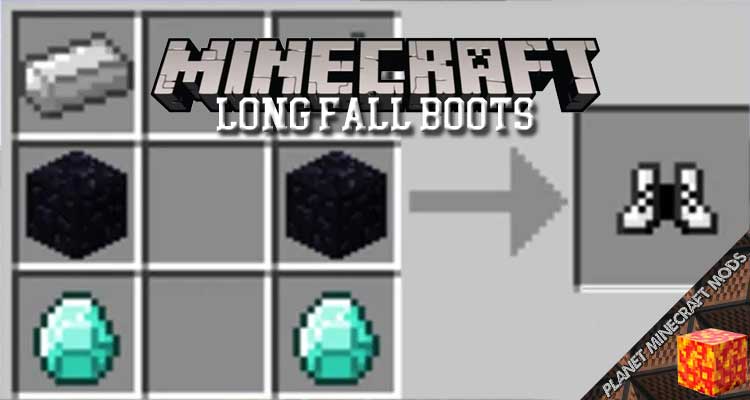 Long Fall Boots Mod 1.16.5/1.12.2/1.10.2