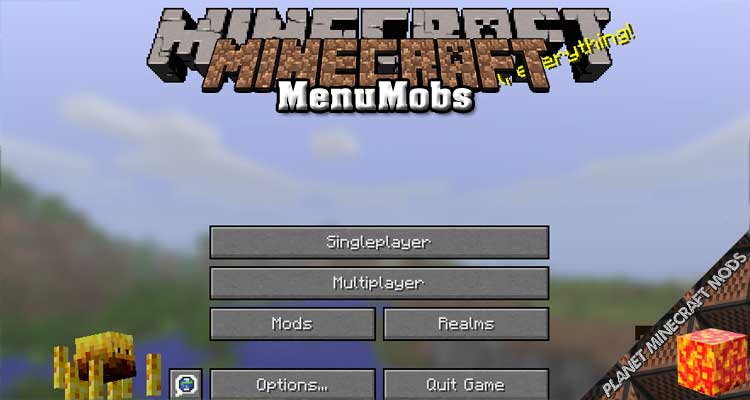 MenuMobs Mod 1.12.2/1.11.2/1.10.2