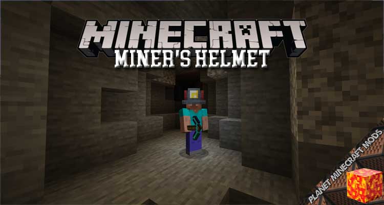 Miner's Helmet Mod 1.16.5/1.15.2/1.14.4