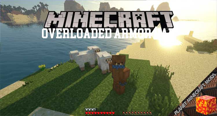 Overloaded Armor Bar Mod 1.16.5/1.15.2/1.12.2 (Allows Armor Values Over 20)  for Minecraft PC 