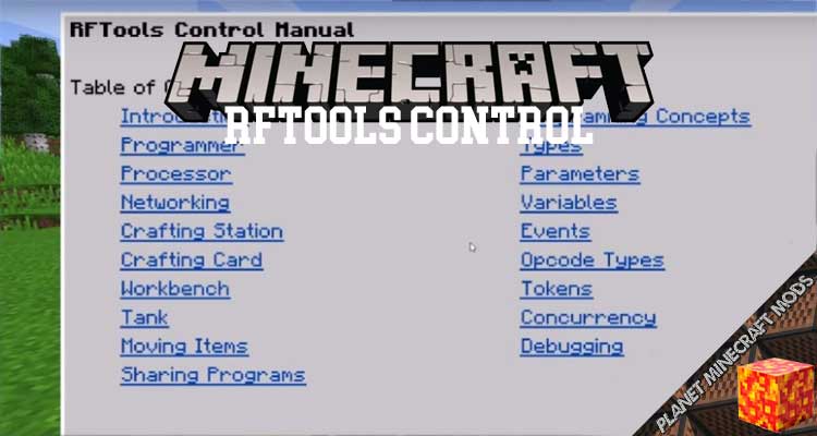 RFTools Control Mod 1.16.5/1.12.2/1.10.2