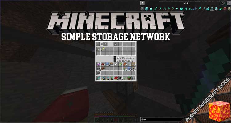 Simple Storage Network Mod 1.16.5/1.15.2/1.12.2