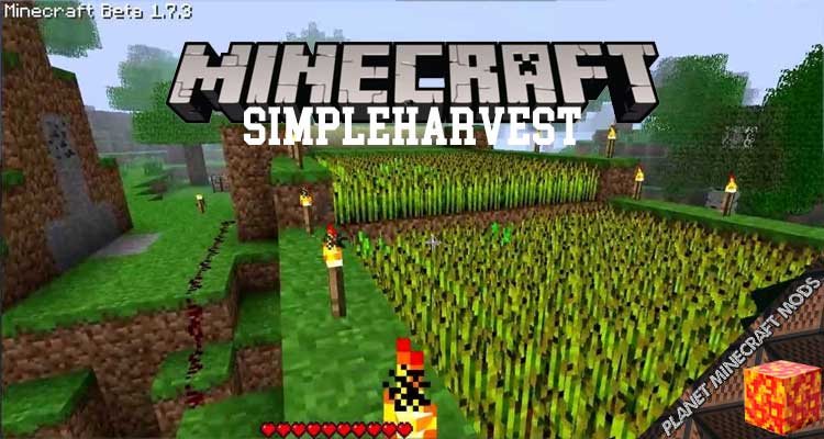 SimpleHarvest Mod 1.16.1/1.12.2/1.10.2/1.7.10