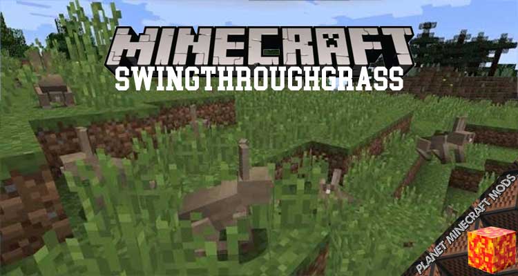 SwingThroughGrass Mod 1.16.5/1.12.2/1.10.2