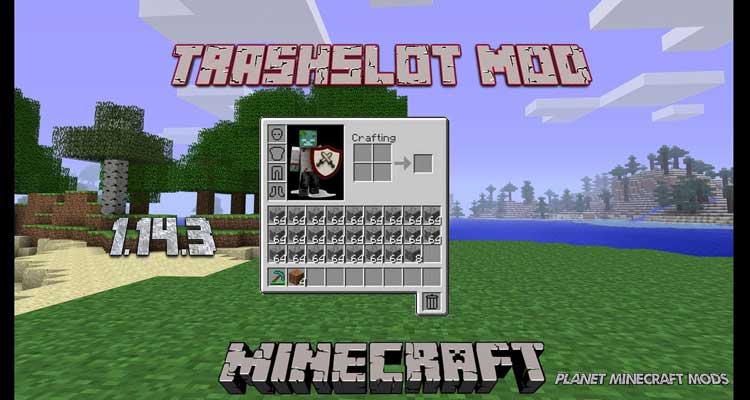 TrashSlot Mod 1.14.4/1.12.2 (Get Rid of Unwanted Items)