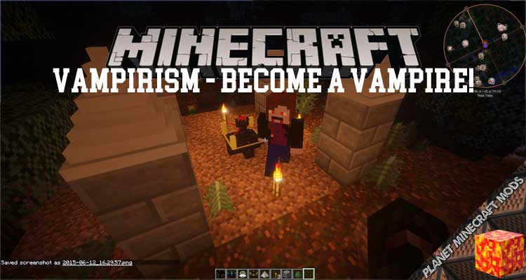 Vampirism - Become a vampire! Mod 1.16.5/1.12.2/1.10.2