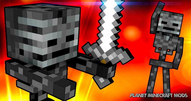 Wither Skeleton Tweaks Mod 1.14.4/1.12.2