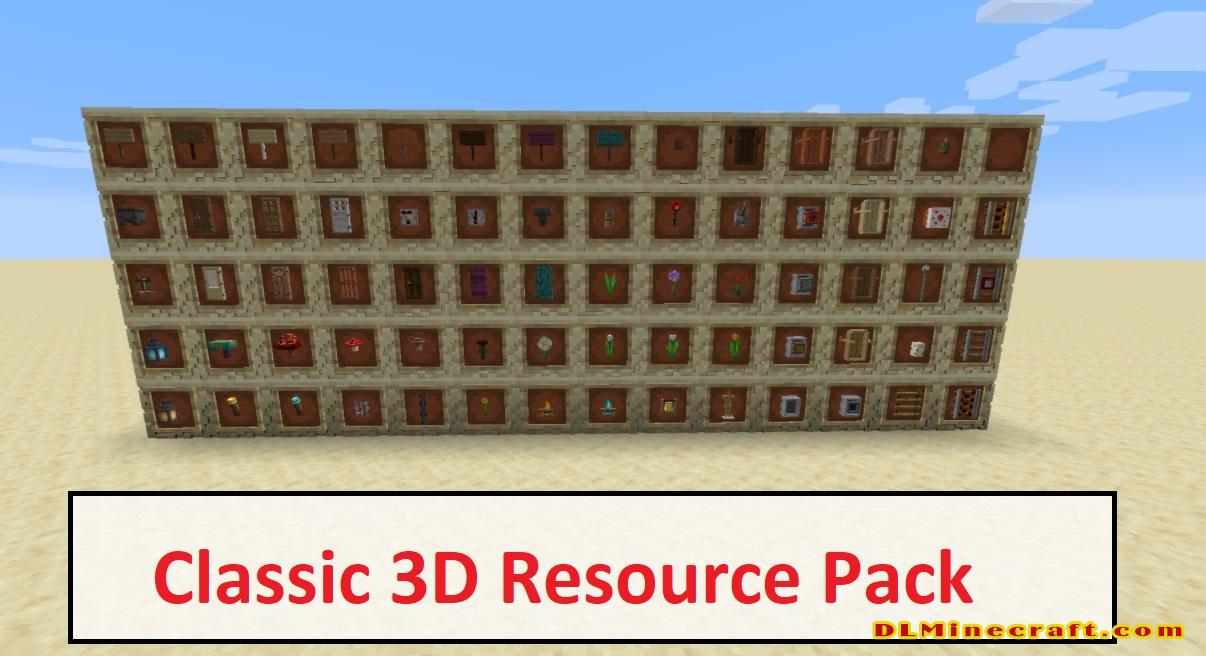 Classic 3D Texture Pack 1.15.2 (1.14.4)