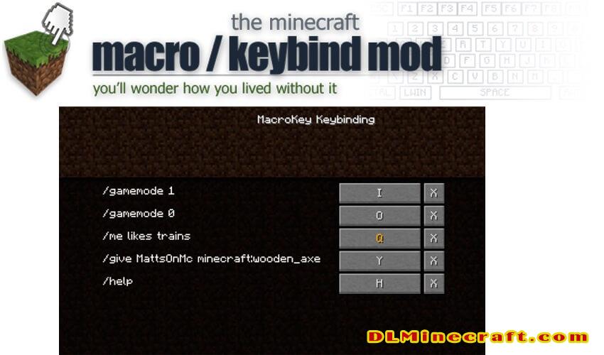 MacroKey Keybinding Mod