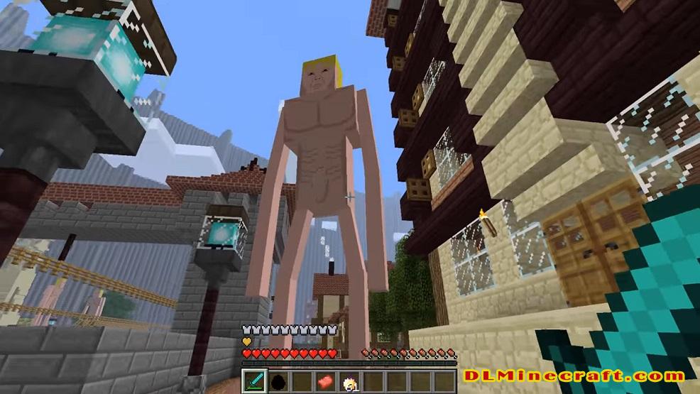 Download Attack on Titan Mod for Minecraft 1.6.4,1.7.2, 1.7.10,1.12.2