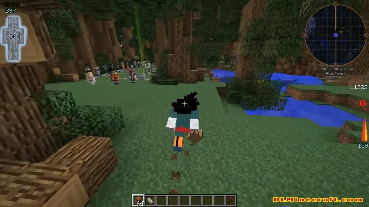 Download Naruto C Mod for Minecraft 1.7.10 - Naruto manga series