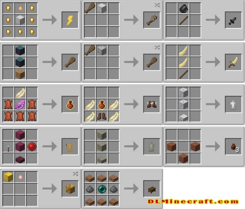 Crafting Recipes Mod 1 8 9